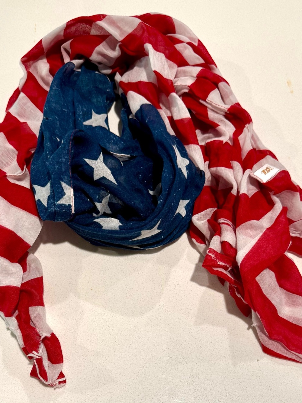 Sanctuary Kids Star & Stripe Infinity Scarf - Red, White & Blue